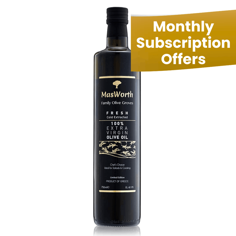 MasWorth Family Groves 100% Extra Virgin Olive Oil - Fresh Harvest (750ml) Subscription